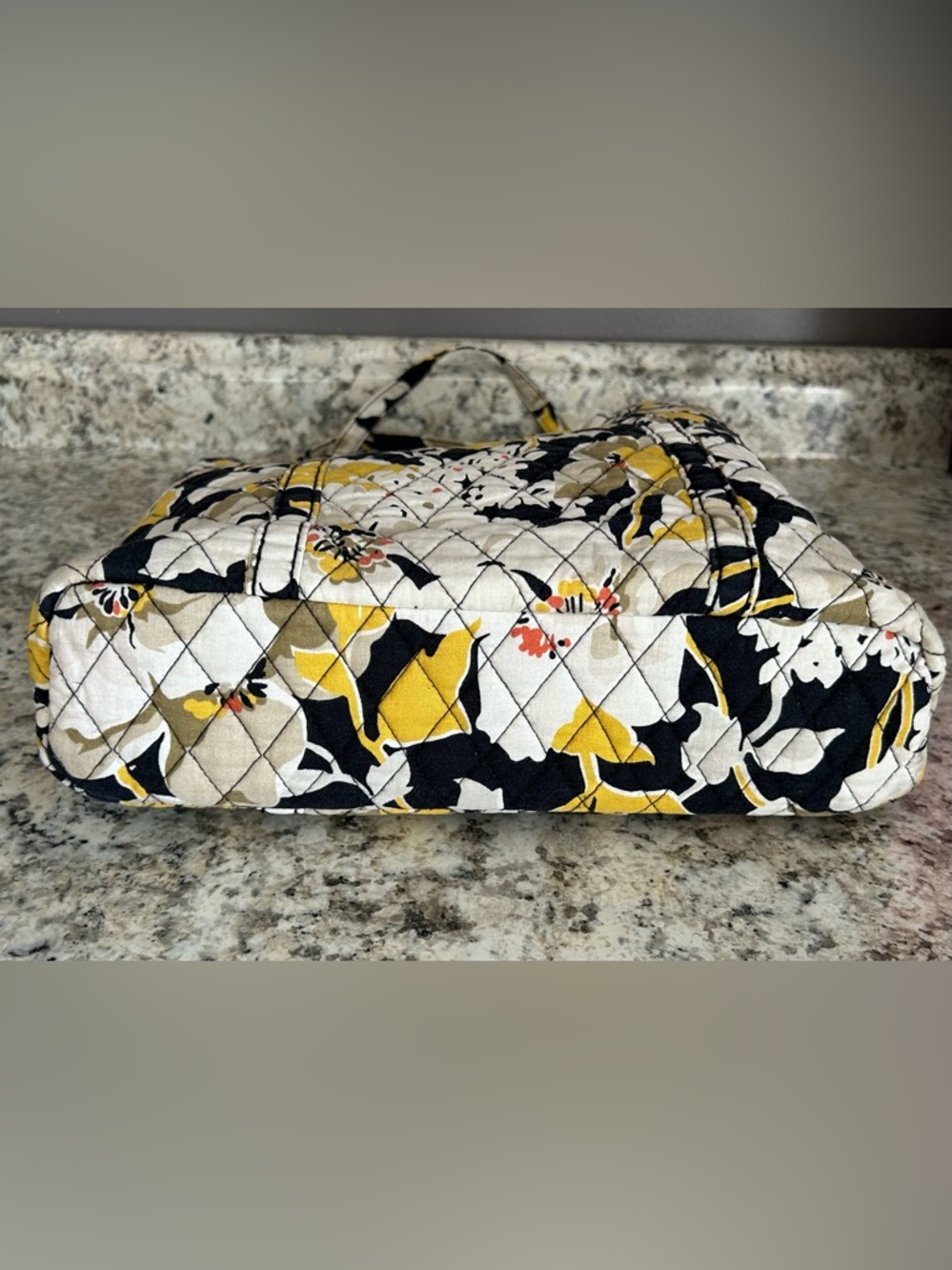 Vera Bradley 2 Pc Holiday Tote Cosmetic Bag Dogwood Pattern Retired Floral - Picture 8 of 16